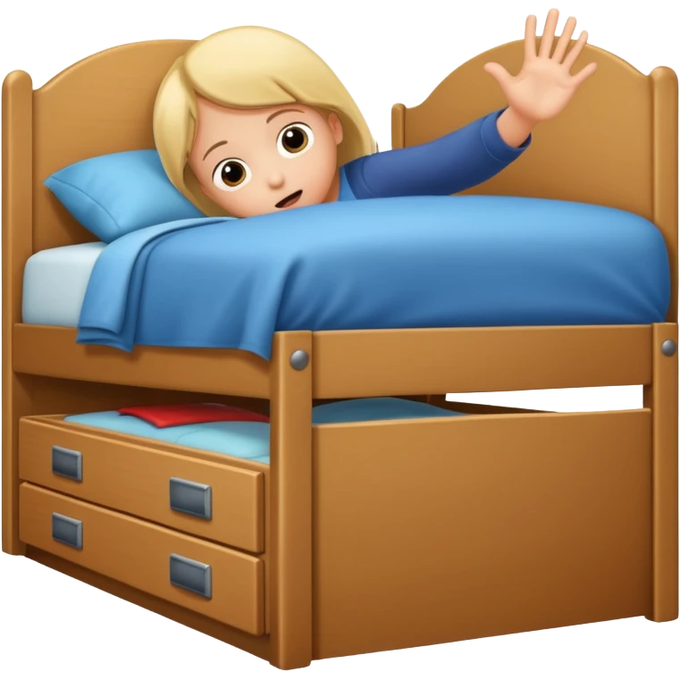 peeking under the bed emoji