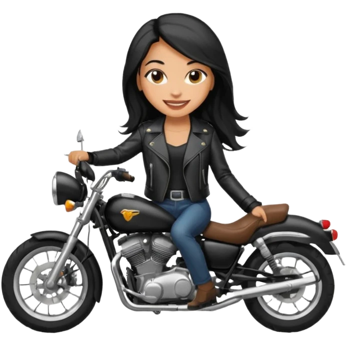 Mulher na moto emoji