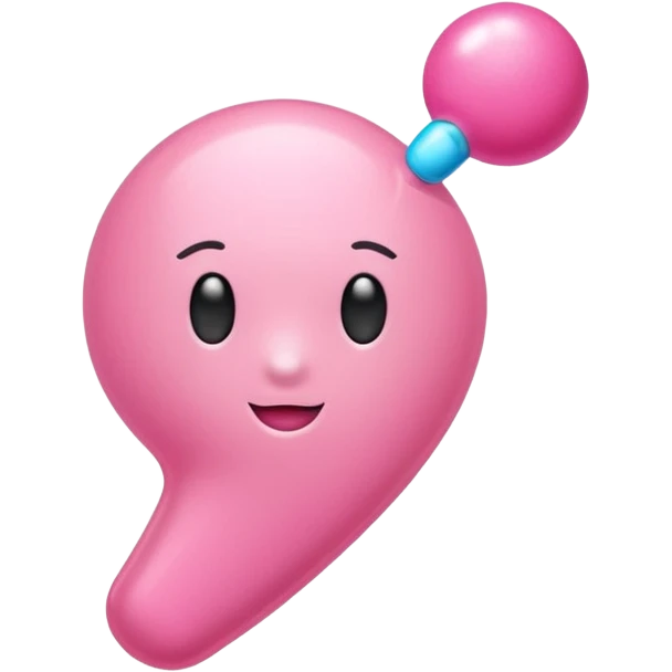 pink number one emoji