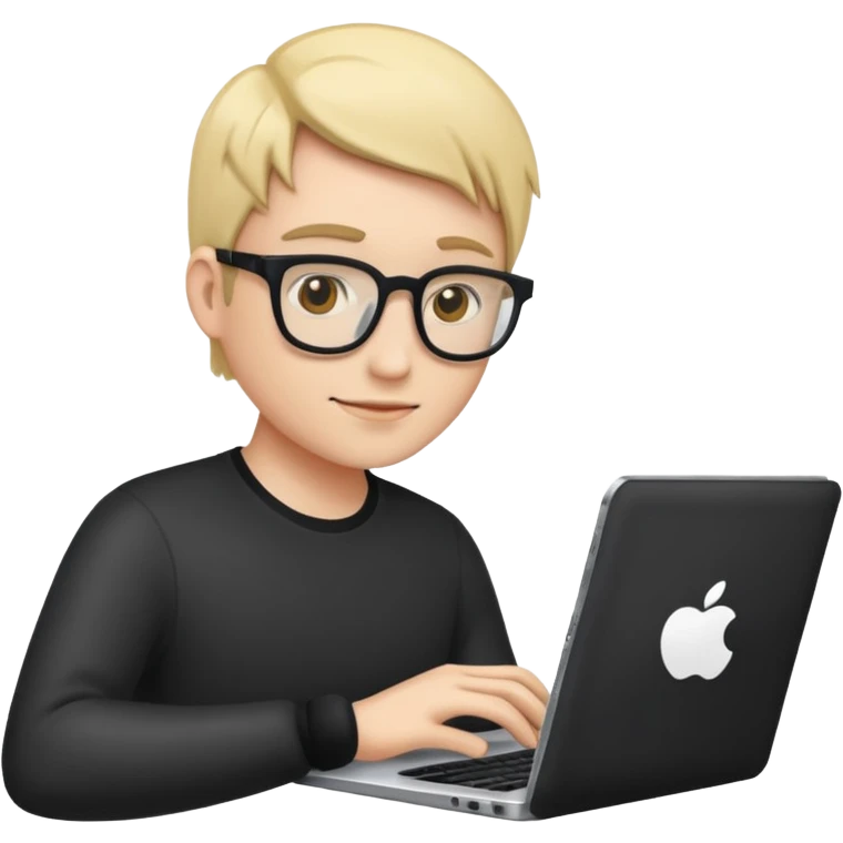 coder using a laptop and referencing a tablet emoji emoji