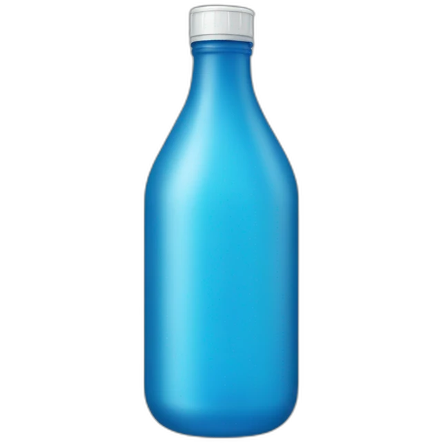 blue alchool bottle emoji