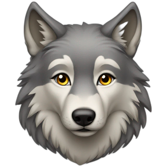 Female wolf  emoji