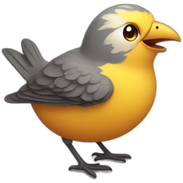 cheerful bird emoji