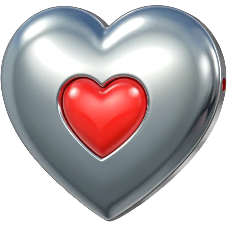 chrome heart in #ff4527 color emoji