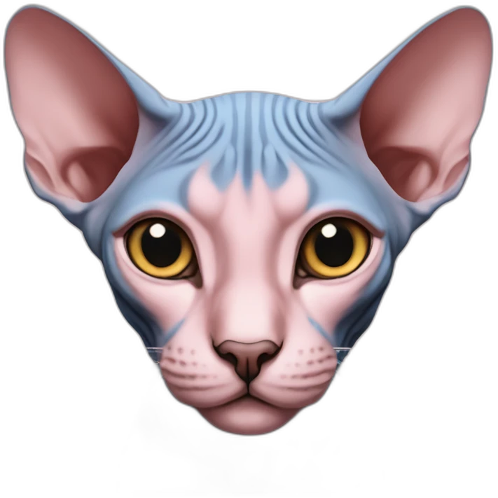 Sphynx rose aux yeux bleus emoji
