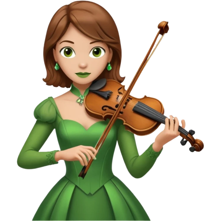 GREEN HULK FEMALE VIOLINIST emoji