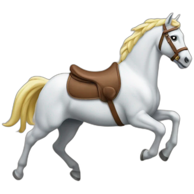 Cheval qui saute emoji