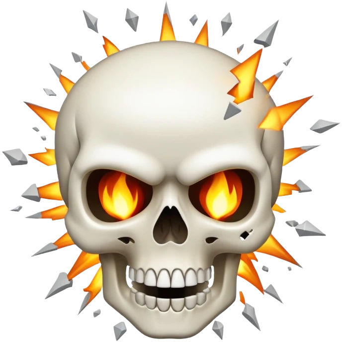 a shocked exploding skull emoji emoji
