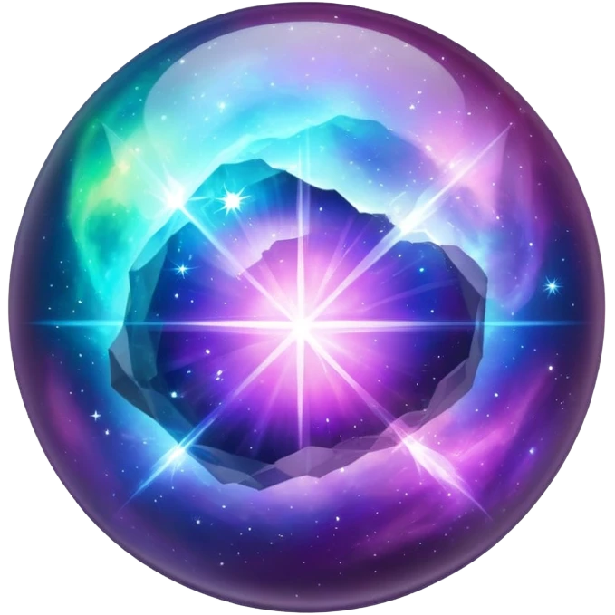 Nebula Gemstone Crystal Orb emoji