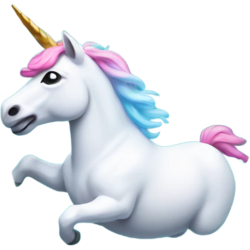 Unicorn floating in a pool  emoji