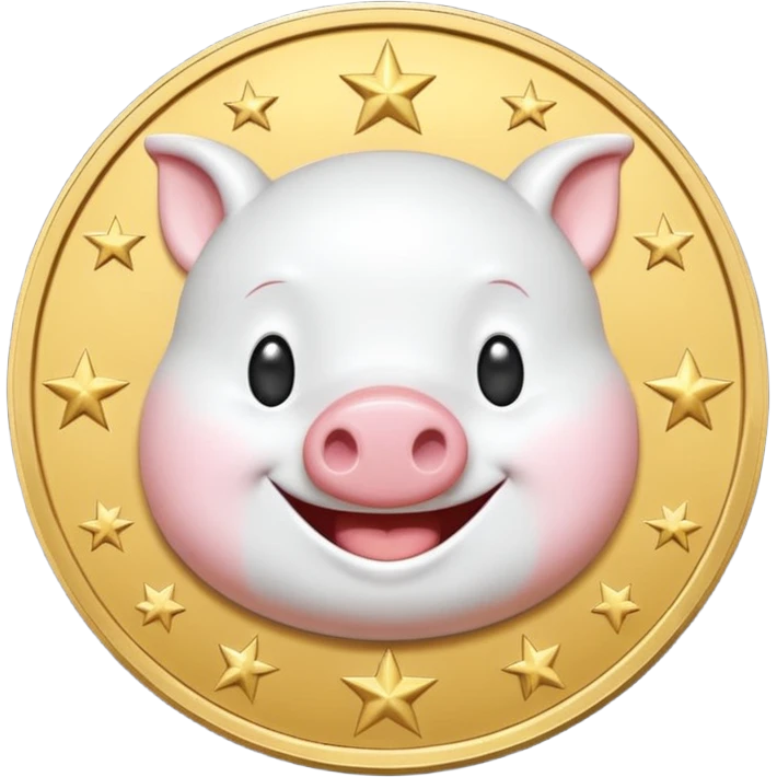 a meme coin of Wojak looks like moonpig emoji