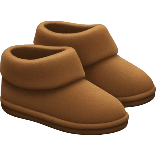 brown slippers with socks emoji