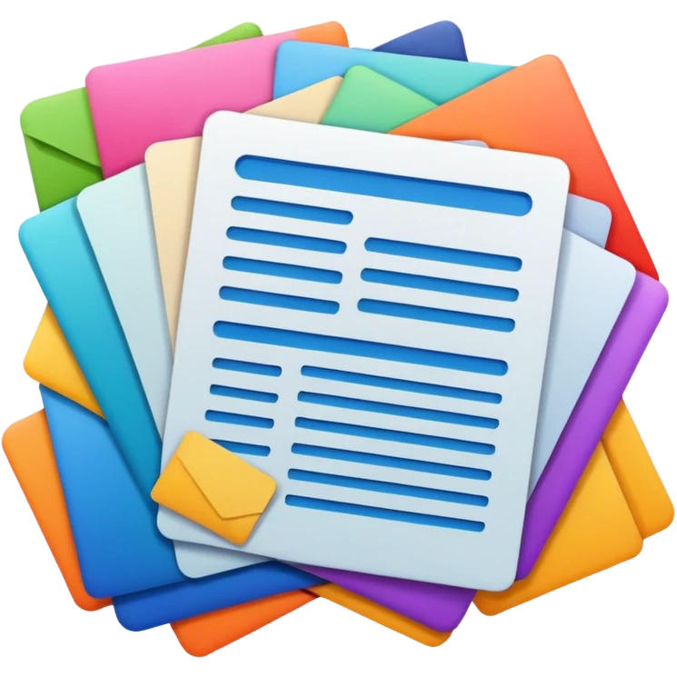 mac os mixed documents colors emoji