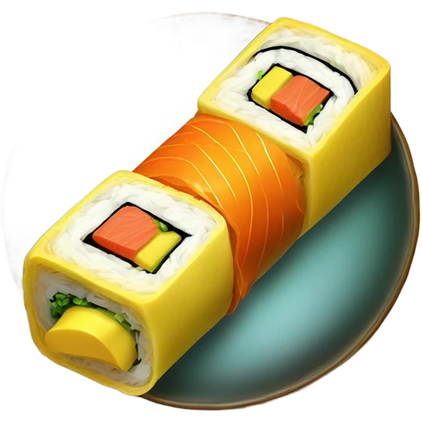 Omelette Sushi emoji