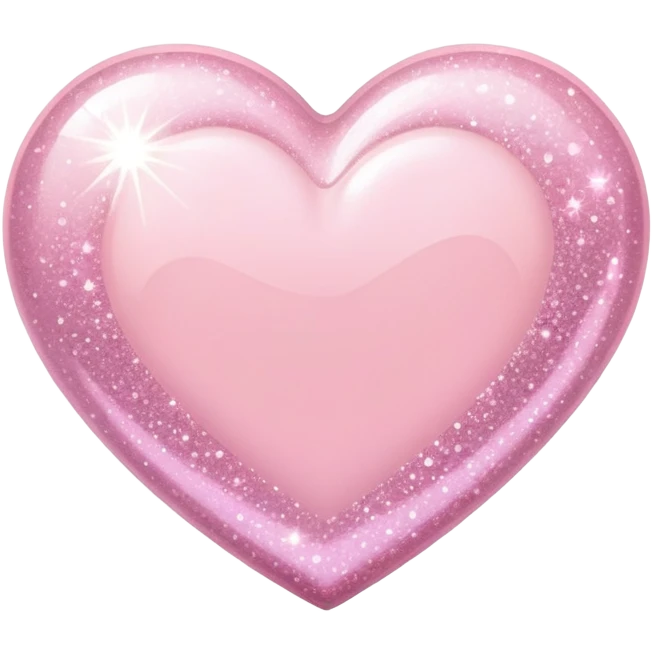 Light pink heart with sparkles  emoji