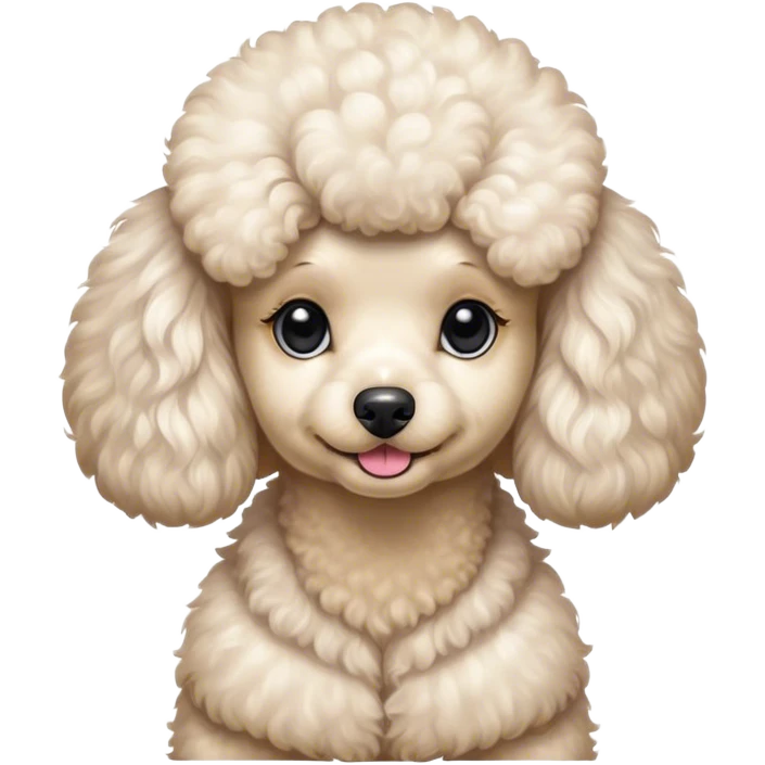 Coquette poodle emoji