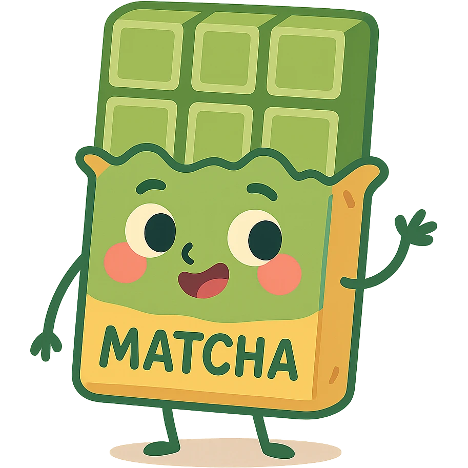 matcha chocolate bar emoji