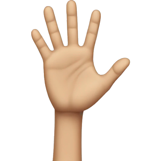 Singular Finger swiping down to up emoji