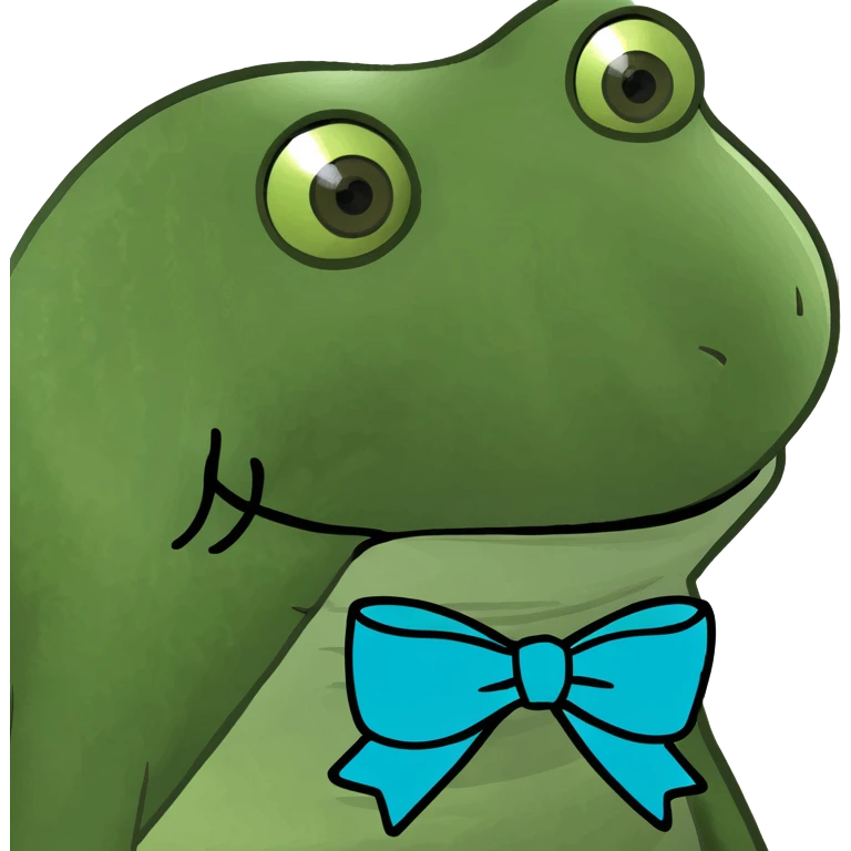 Headshot with bow emoji