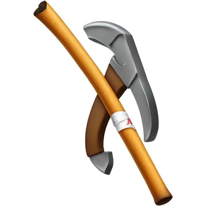 Crowbar smoking a cigarette  emoji