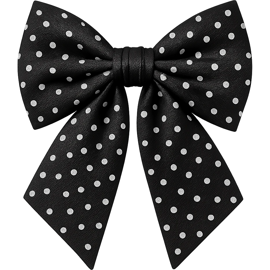 Rhinestone  goth bow, remove background emoji