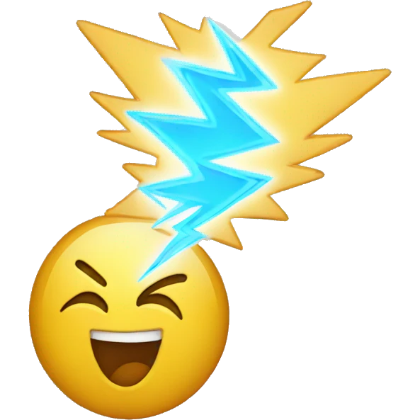 lightning emoji