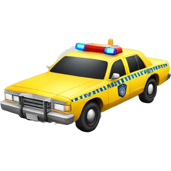 yellow police car lig emoji