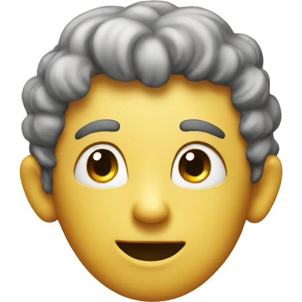 thinking with happy face emoji