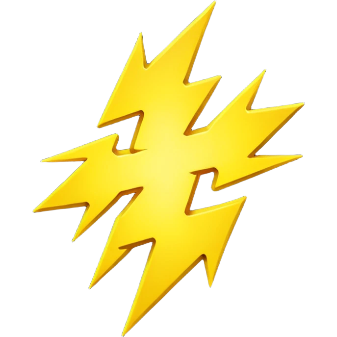 yellow lightning emoji