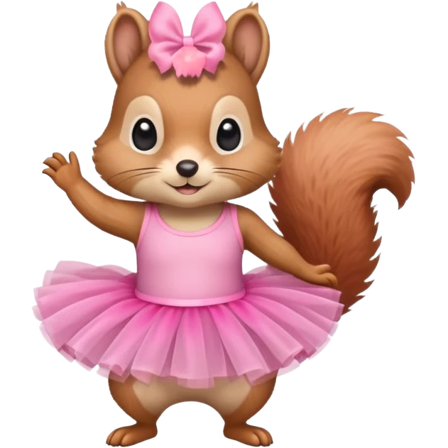 Squirrel in tutu emoji
