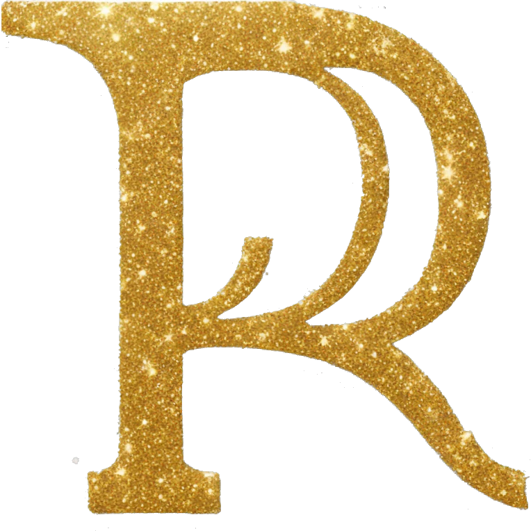 Glitter letter D emoji