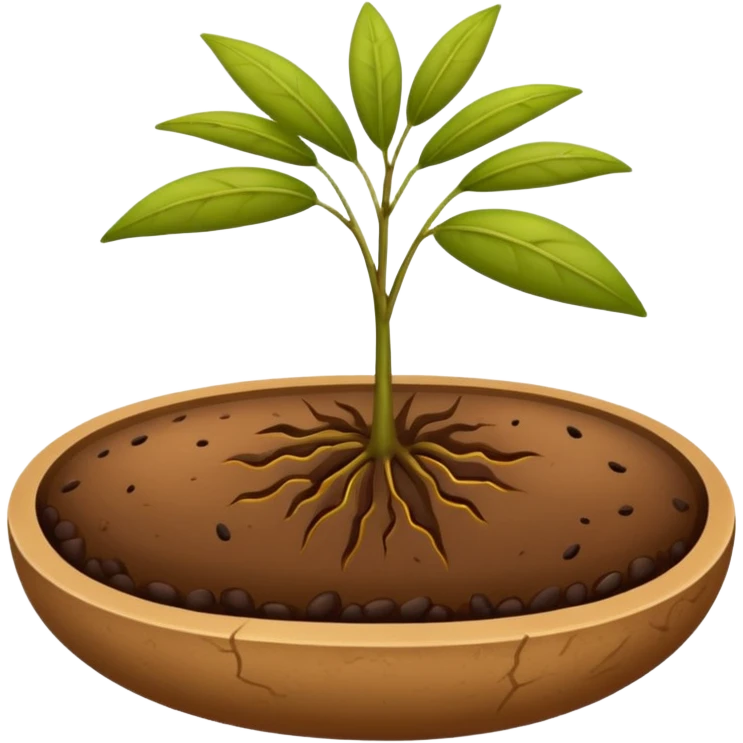 a single seed not in  the soil  emoji