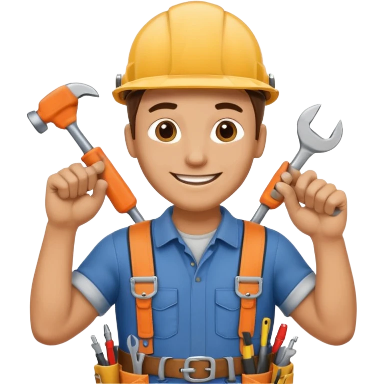 a handyman without tools emoji