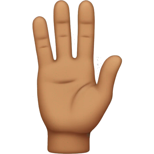 Brown finger pointed down emoji