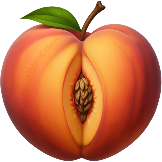 Peach pit emoji