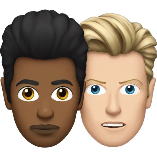 Prince and David Bowie  emoji