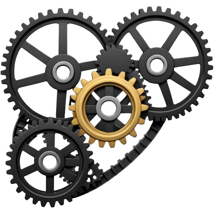 engine timing belt with gears emoji