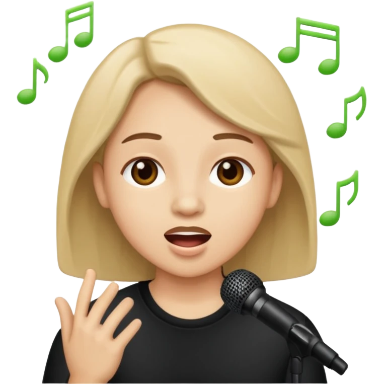 Sing emoji