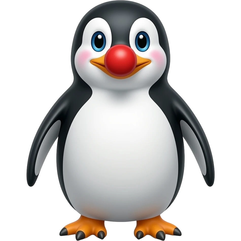 Create a  Clown penguin emoji. emoji