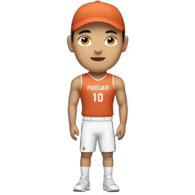 sporty asian, rich emoji