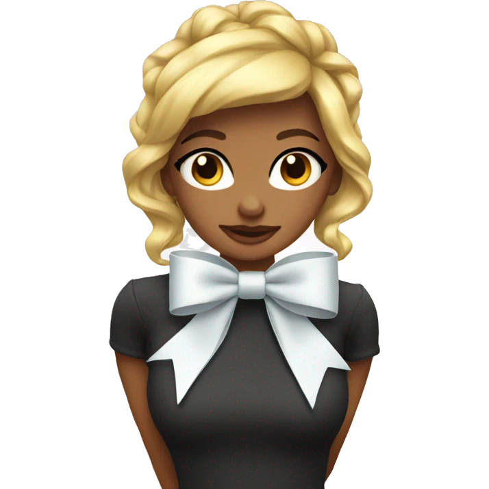 Coquette bow emoji