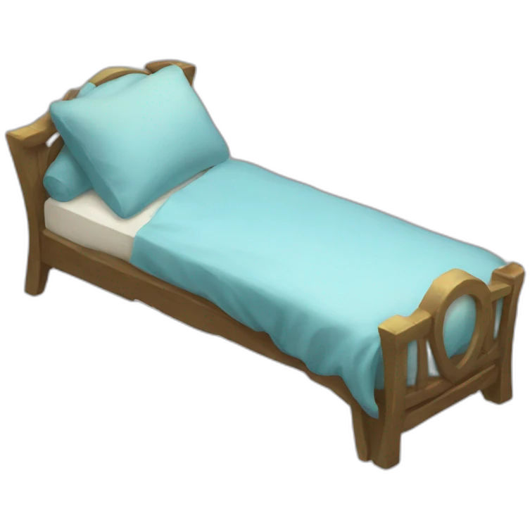 Ezreal sleeping in a bed emoji