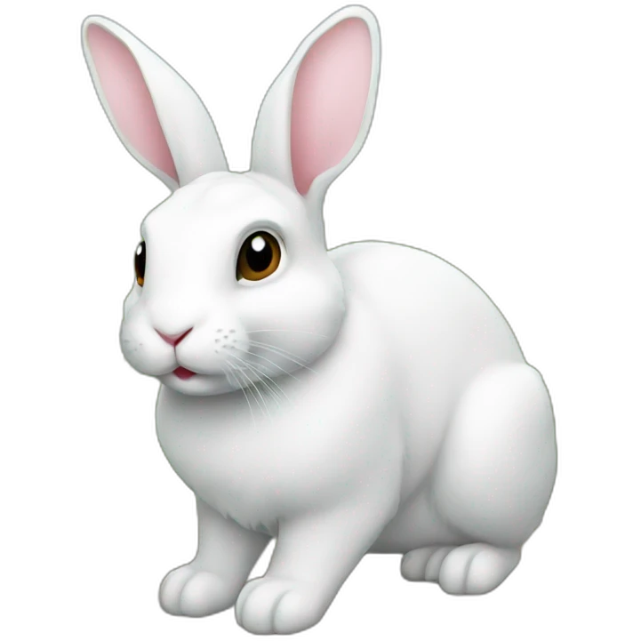Rabbit white emoji