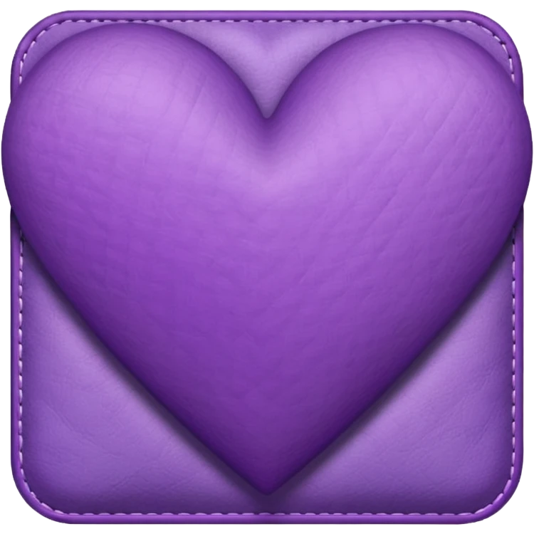purple heart with a patchwork pattern emoji
