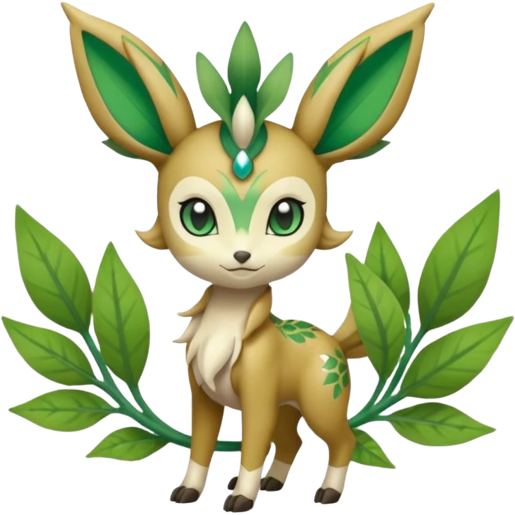 Meloetta-Leafeon-Pokémon-Fakémon-creature emoji