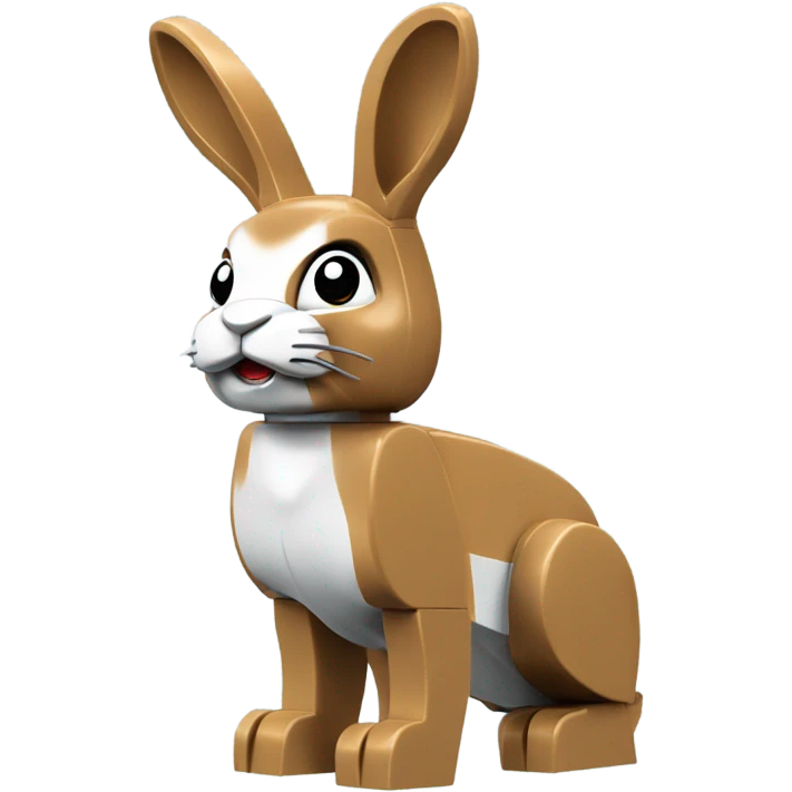 Rabbit lego toy emoji