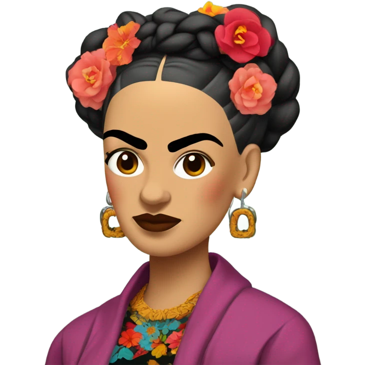 Frida Kahlo as a baddie  emoji