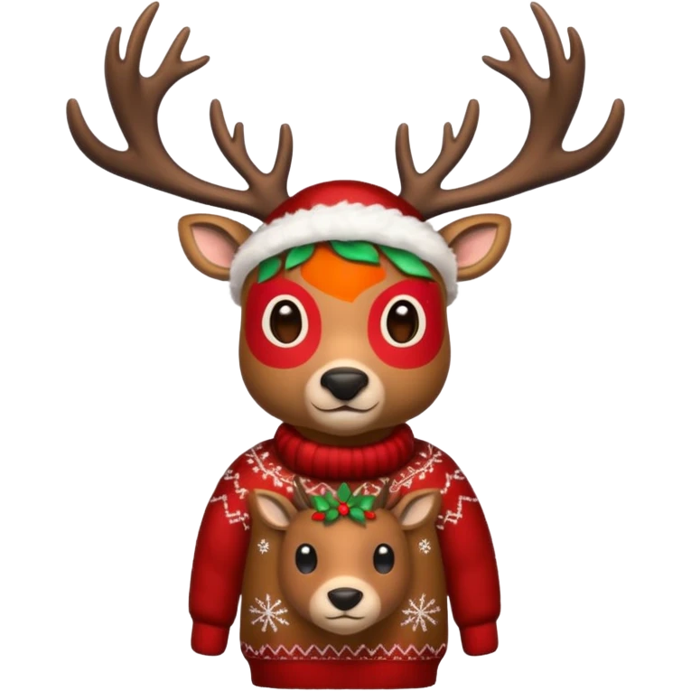 christmas deer emoji