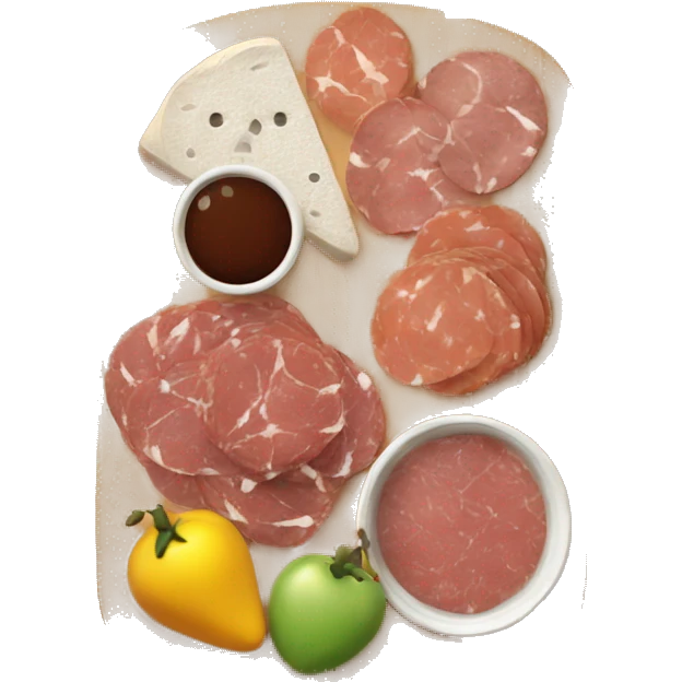 Cute charcuterie board emoji