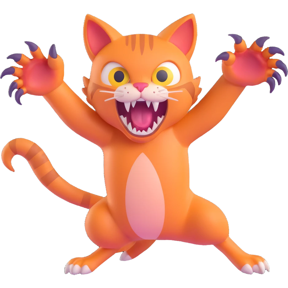 cat attack emoji
